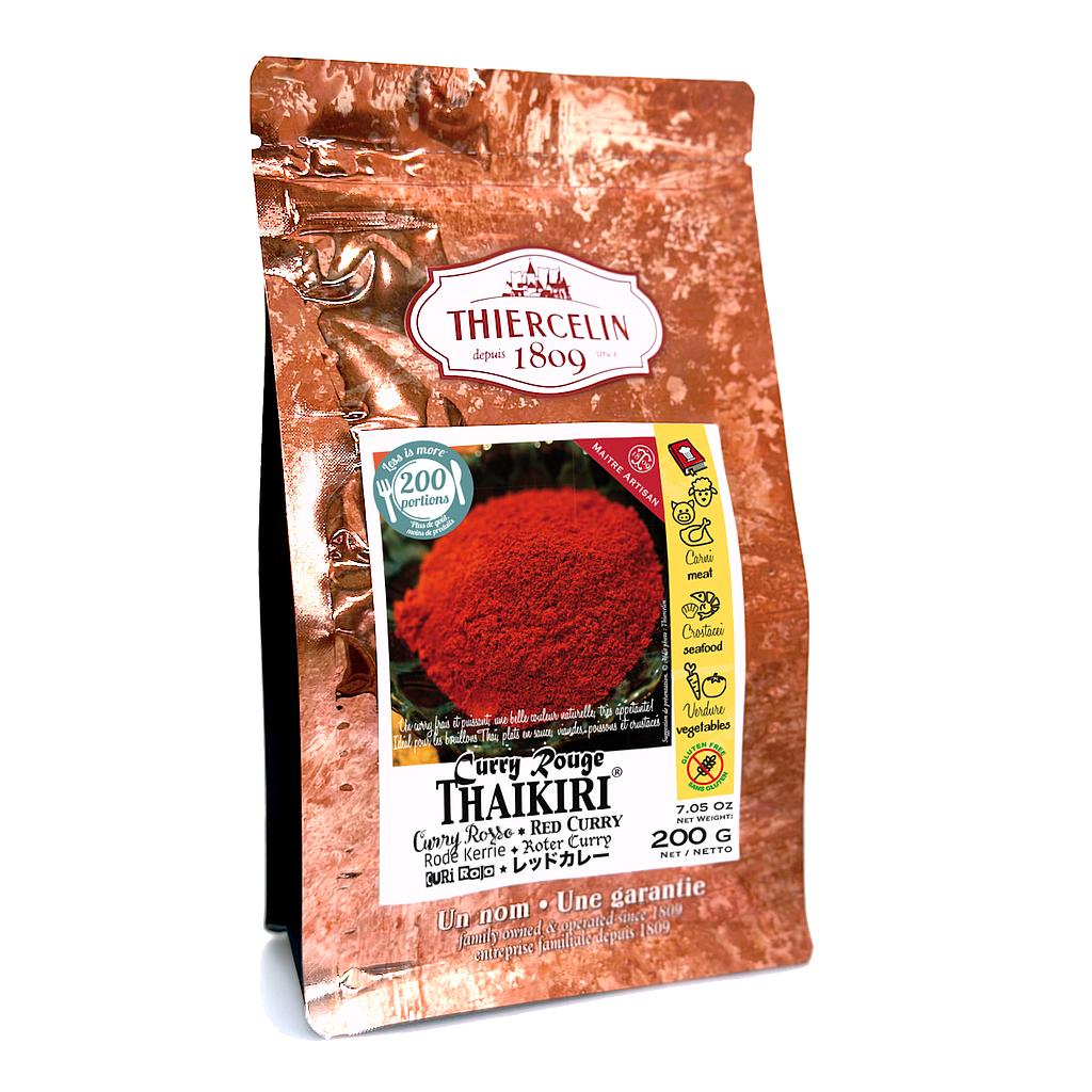 CURRY ROSSO THAIKIRI®, miscela di spezie, sacchetto salvafreschezza richiudibile 200 g