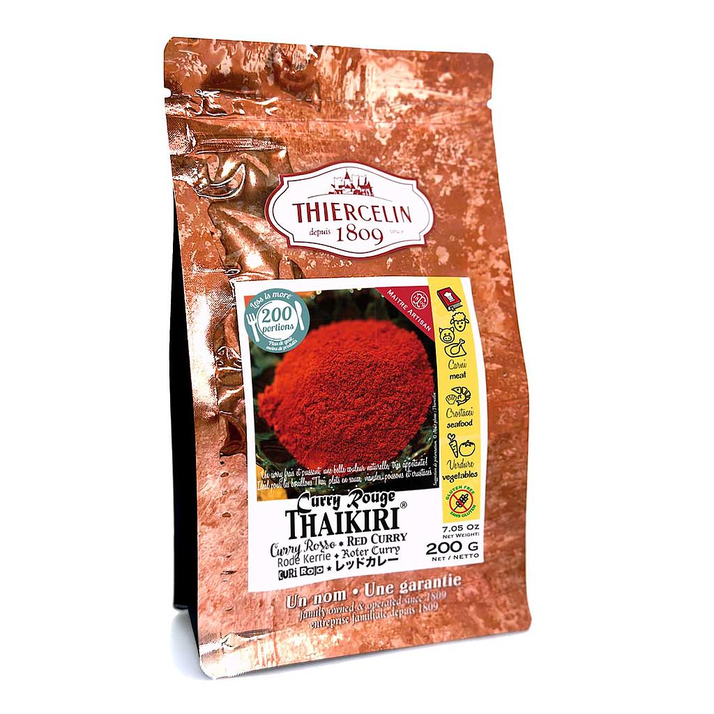 CURRY ROSSO THAIKIRI®, miscela di spezie, sacchetto salvafreschezza richiudibile 200 g