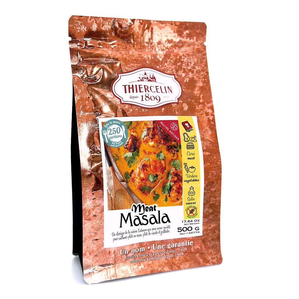 MEAT MASALA, miscela di spezie in polvere, sacchetto salvafreschezza richiudibile 500 g