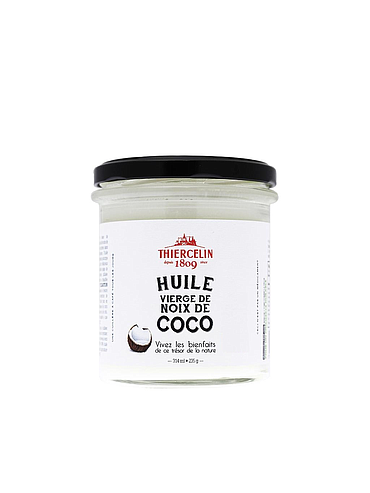 HUILE DE NOIX DE COCO BIO, vierge, première pression, issu de l'agriculture biologique, bocal 314 ml, 235 g