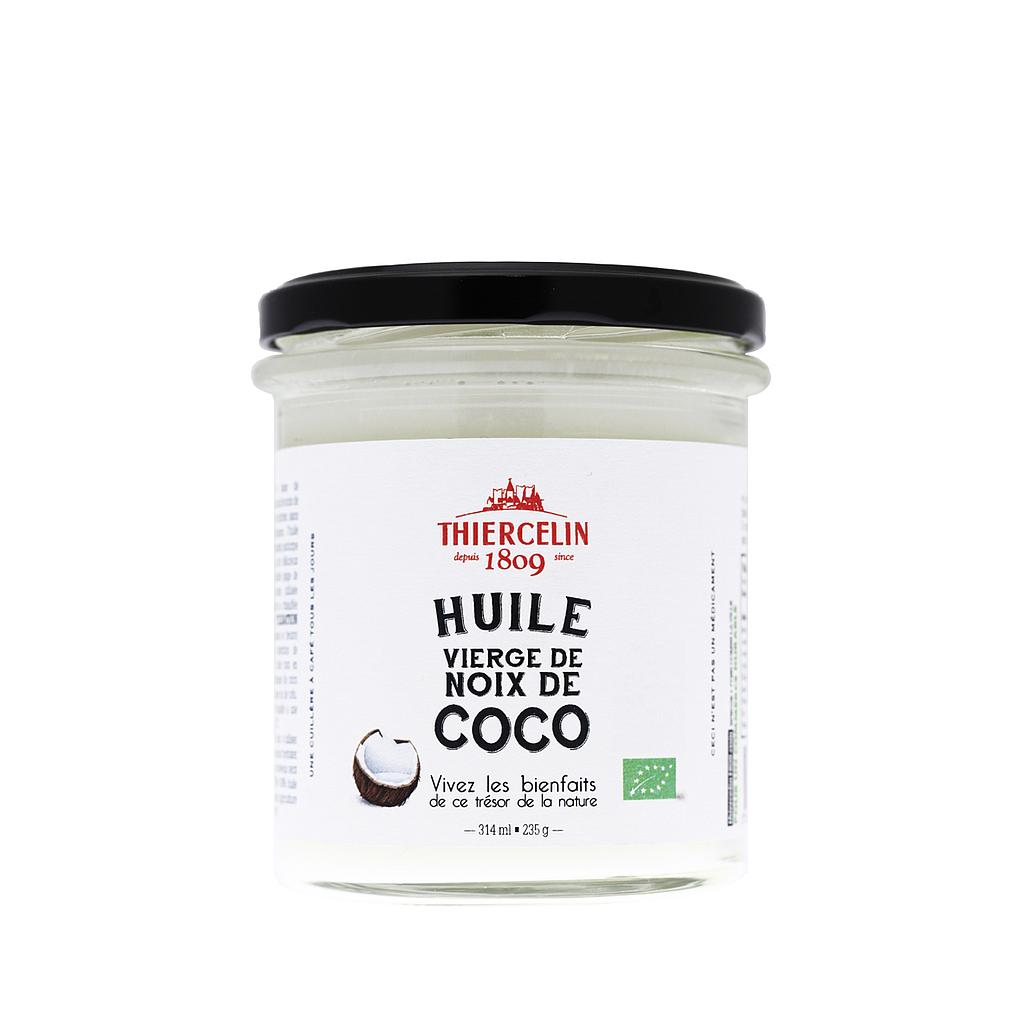 HUILE DE NOIX DE COCO BIO, vierge, première pression, issu de l'agriculture biologique, bocal 314 ml, 235 g