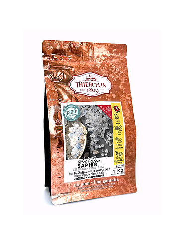 SAFFIERBLAUW ZOUT UIT PERZIË, korrels, hersluitbare vershoudzak, 1 kg