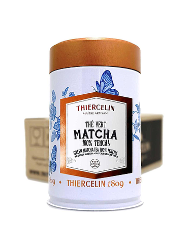 Matcha groene thee, poeder, Japan, metalen blik, doos van 12 x 125 g