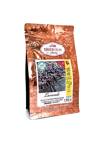 LAVENDEL, Trockenblüten, wiederverschließbarer Frischebeutel 130 g