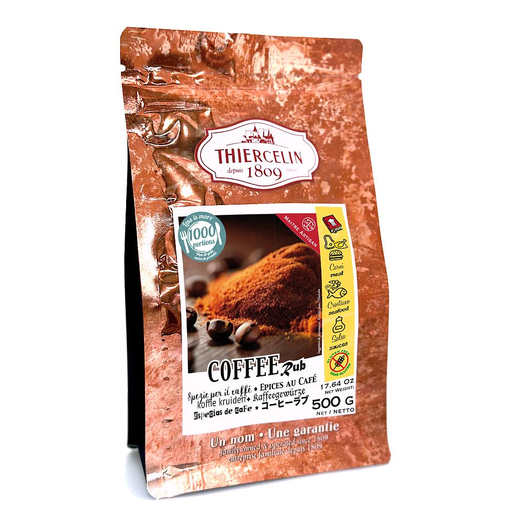COFFEE RUB, mélange d'épices en poudre, sachet fraîcheur refermable 500 g