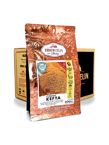 KEFTA, kruidenmix in poedervorm, hersluitbare zak, doos van 12 x 500 g