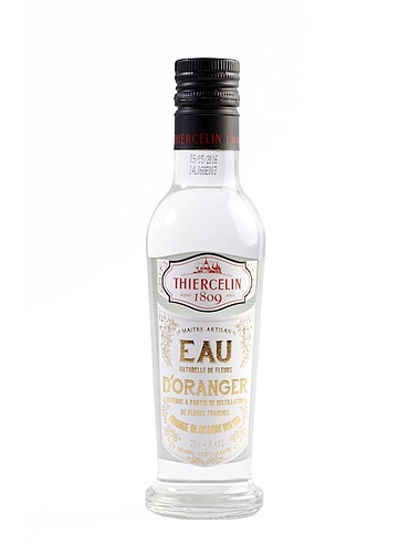 EAU DE FLEURS D'ORANGER, hydrolat naturel, bouteille avec bec verseur intégré 25 cl