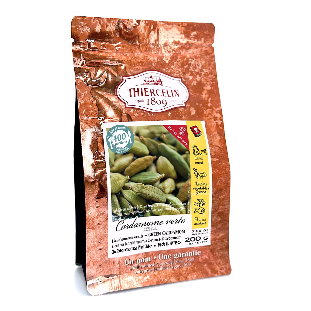 GREEN CARDAMOM, whole capsules, resealable freshness bag 200 g