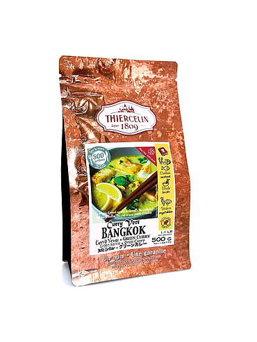 GRÜNES CURRY BANGKOK, Gewürzmischung in Pulverform, wiederverschließbarer Frischebeutel, 500 g
