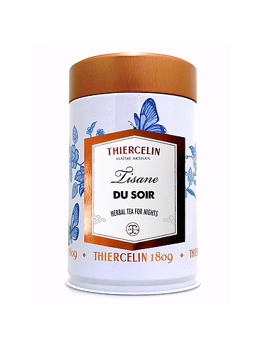 EVENING HERBAL TEA, herbal blend, metal can, 50 g