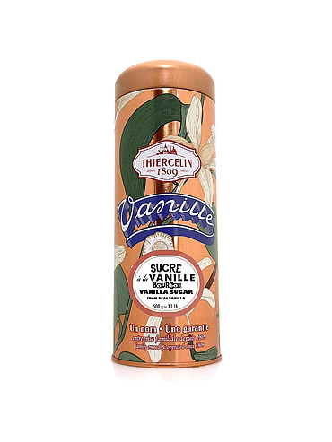 BOURBON VANILJSOCKER, från Madagaskar, 6 %, naturlig arom, 500 g metallburk