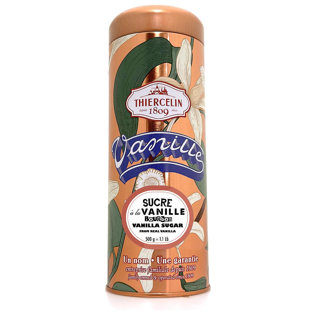 ZUCCHERO VANIGLIA BOURBON, dal Madagascar, 6%, aroma naturale, lattina di metallo da 500 g