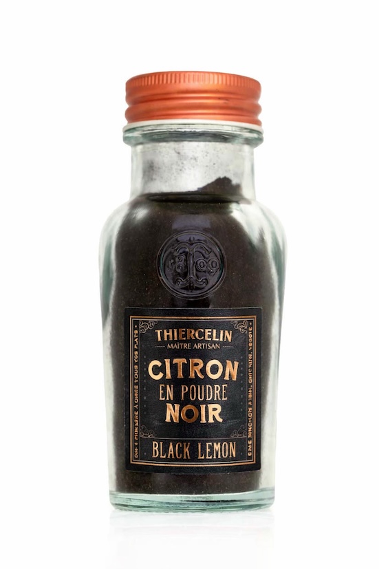 CITRON NOIR POUDRE, citrons noirs fermentés réduits en poudre, écrin en verre recyclé, 50 g