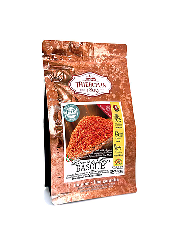 FRENCH CHILI PEPPER ESPELETTE, powder, resealable zip bag 500 g 