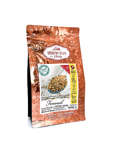FENOUIL, fruits séchés (méricarpes), sachet fraîcheur refermable 300 g