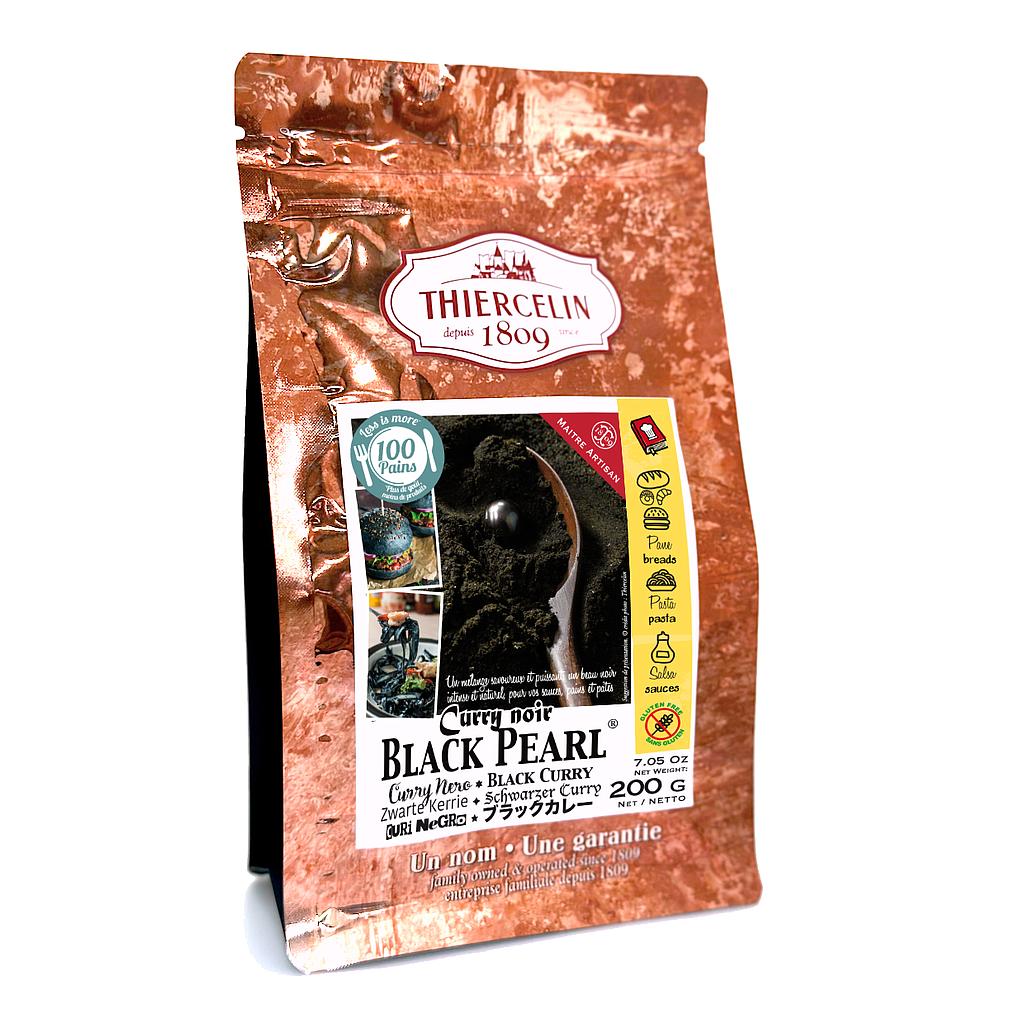 ZWARTE CURRY BLACK PEARL®, kruidenmix in poedervorm, hersluitbare vershoudzak 200 g