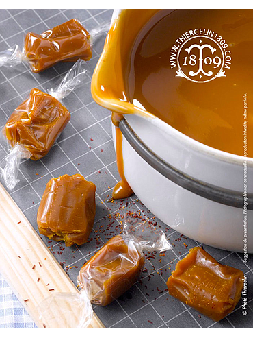 CARAMEL AU SAFRAN, naturel, élaboré avec le Safran La Belle Safranière®, boîte métal collector “Don Quichote”, 125 g