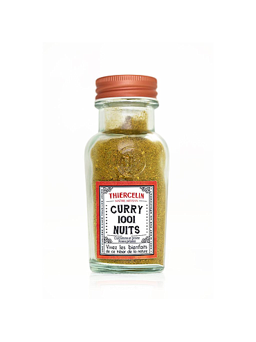 CURRY 1001 NUITS®, mezcla en polvo, estuche de vidrio reciclado, 45 g 