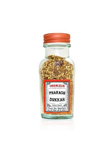 PHARAON DUKKAH®, mélange d'épices concassées, écrin en verre recyclé 55 g