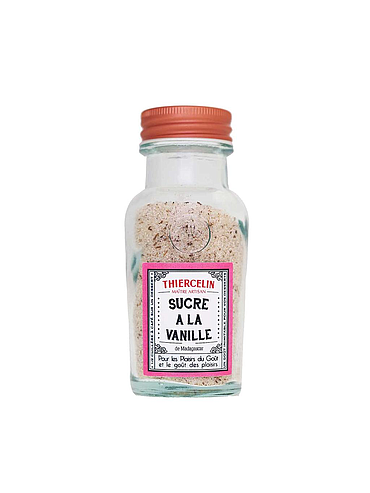 Bourbon-Vanillezucker aus Madagaskar, 6 %, natürliches Aroma, recyceltes Glas, 80 g