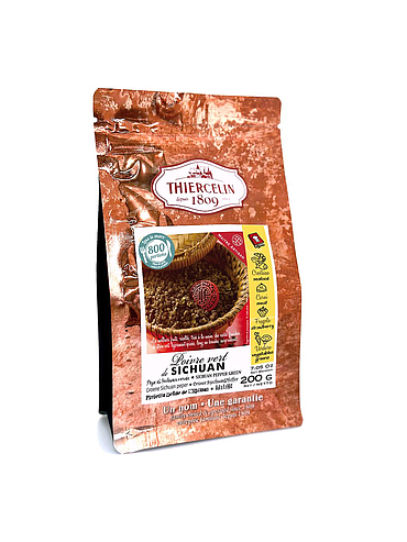 GRÜNER SICHUAN-PFEFFER, getrocknete Früchte (Bollikel), wiederverschließbarer Frischebeutel 200 g