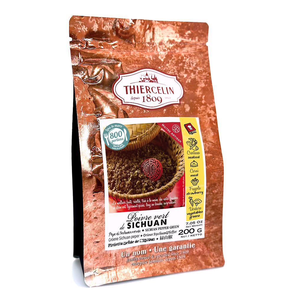 PIMENTA VERDE DE SICHUAN, frutos secos (folículos), saco de frescura reselável 200 g