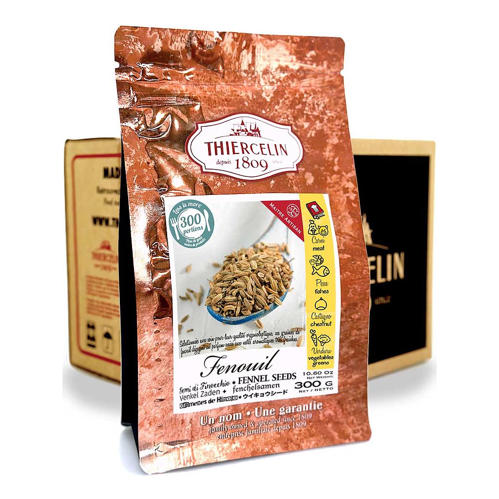FENNEL, seeds, resealable zip bag, Carton of 12 x 300 g