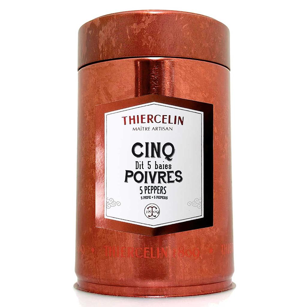 FIVE PEPPERS, whole pepper mix, metal can, 150 g 