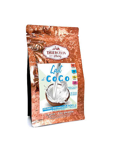 NOIX DE COCO, poudre atomisée pour lait de coco, sachet fraîcheur refermable 500 g