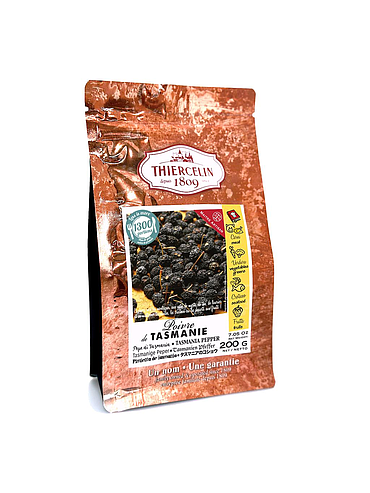 TASMANISK PEPPAR, torkad frukt, återförslutningsbar färskhetspåse 200 g