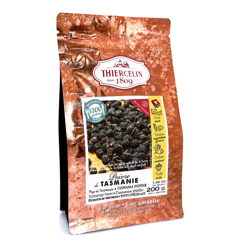 PIMENTA DA TASMÂNIA, fruta seca, saco de frescura reutilizável 200 g