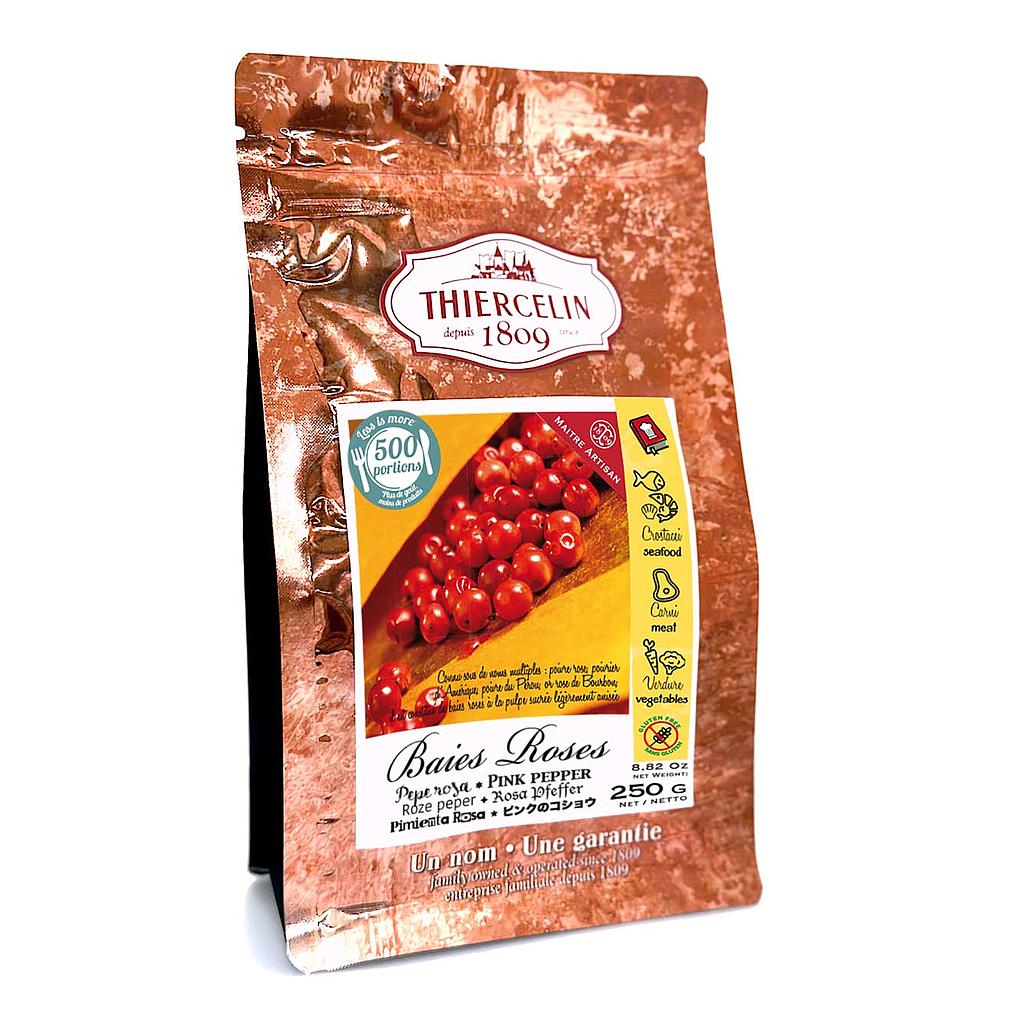 PINK PEPPERCORNS, dehydrated drupes, resealable freshness bag 250g