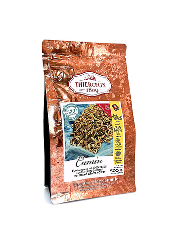 CUMINO, frutta secca (diacheni), busta richiudibile da 500 g per preservarne la freschezza