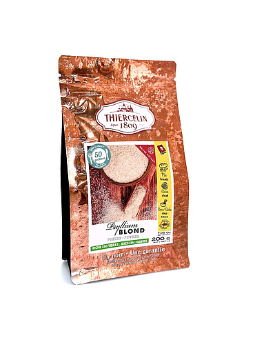 BLOND PSYLLIUM 99%, powder, resealable zip bag, 200 g 