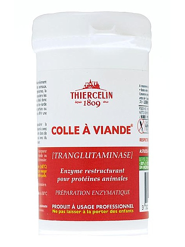 COLLA PER CARNE, transglutaminasi in polvere, barattolo, 50 g