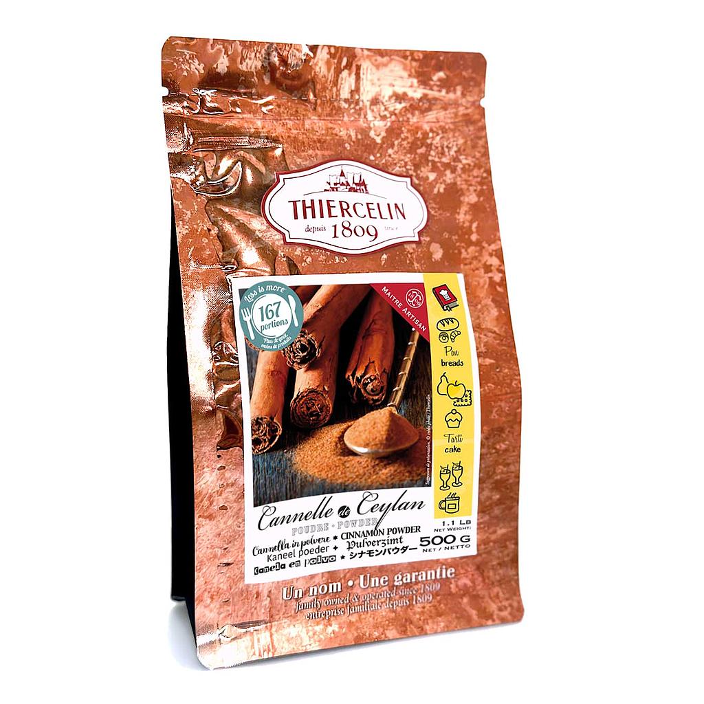 Cannella di Ceylon in polvere, busta richiudibile per la conservazione della freschezza, 500 g