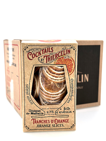ARANCIA, fette essiccate per bevande e decorazioni dolci, scatola di cartone, scatola da 12 x 200 g