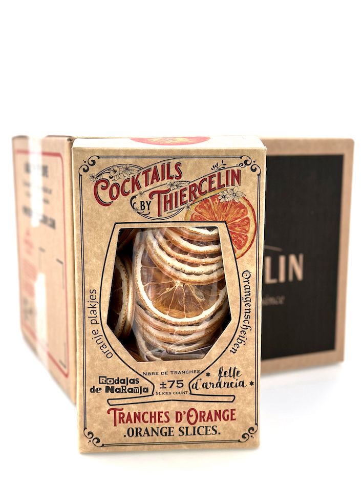 ORANGE, tranches séchées pour boissons et décors sucrés, boîte carton, Carton de 12 x 200 g