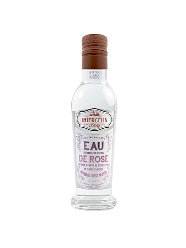 Rosenwasser, natürliches Hydrolat, 25-cl-Flasche mit integriertem Ausgießer