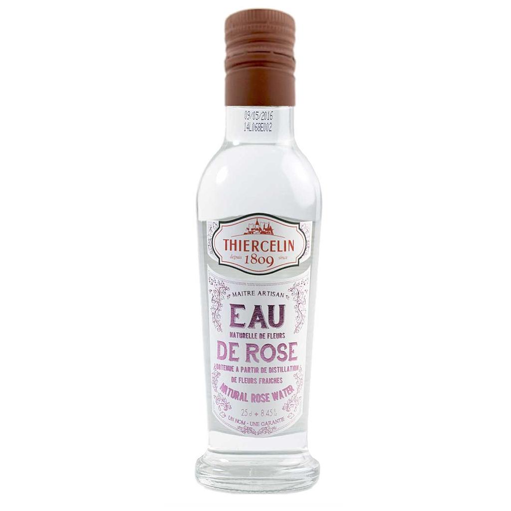Rosenwasser, natürliches Hydrolat, 25-cl-Flasche mit integriertem Ausgießer