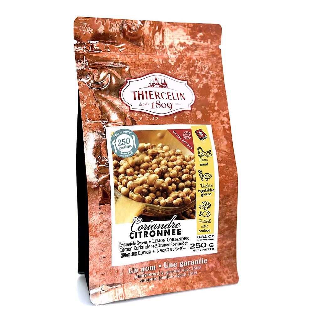 CITROEN-KORIANDER, gedroogd fruit (diachenes), hersluitbare vershoudzak 250 g