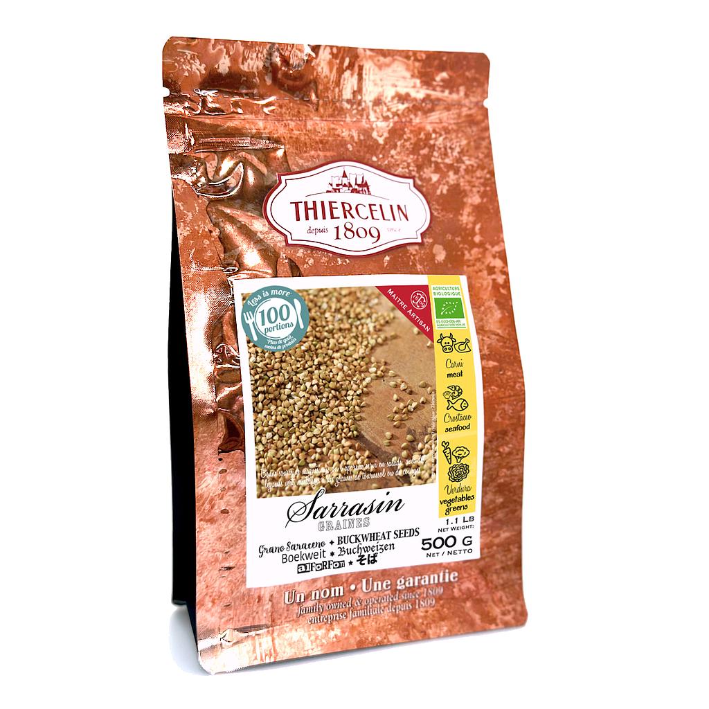 GRANO SARACENO BIOLOGICO, semi decorticati, da agricoltura biologica, busta salvafreschezza richiudibile 500 g