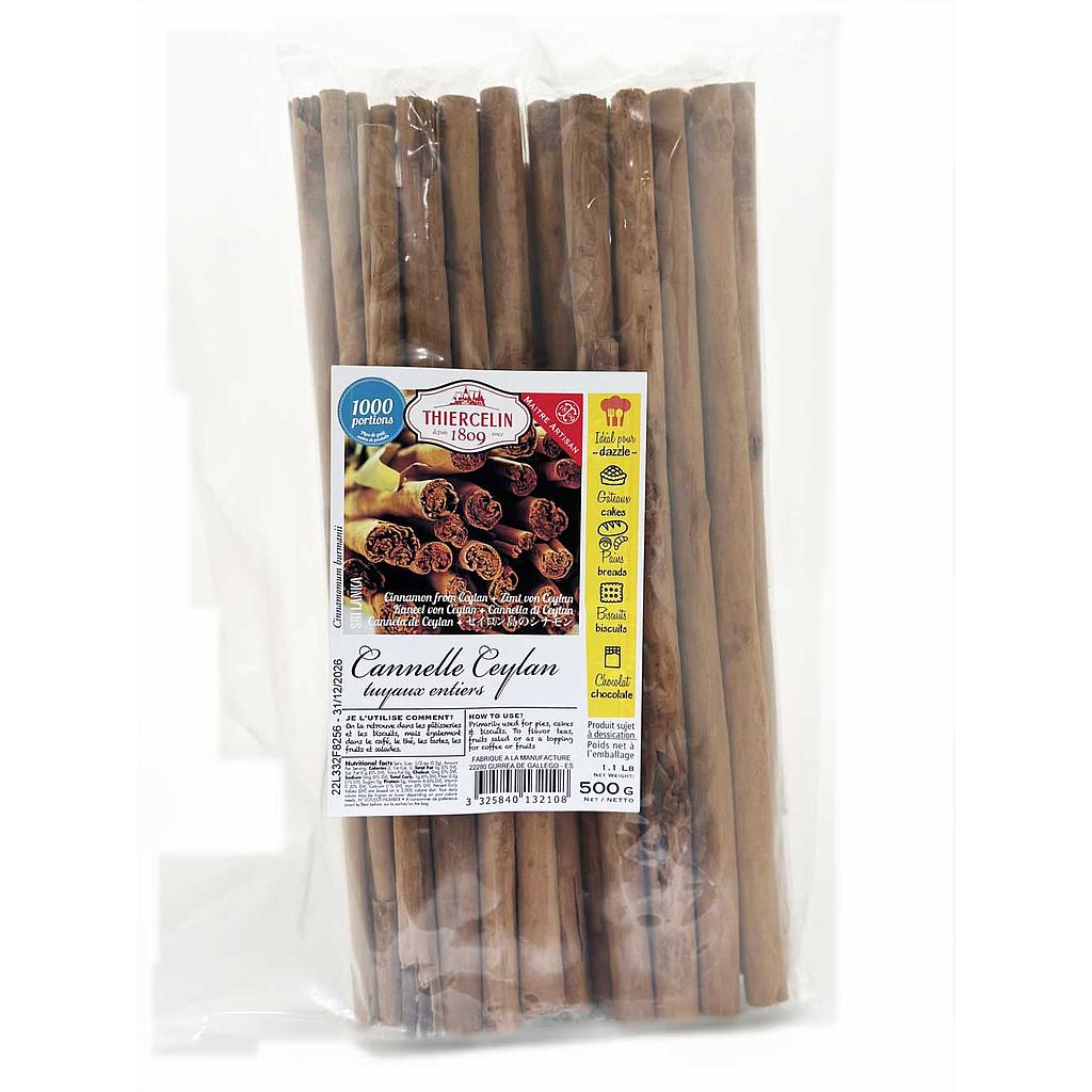 CINNAMON OF CEYLAN, whole tubes 30 cm, plastic bag 500 g 