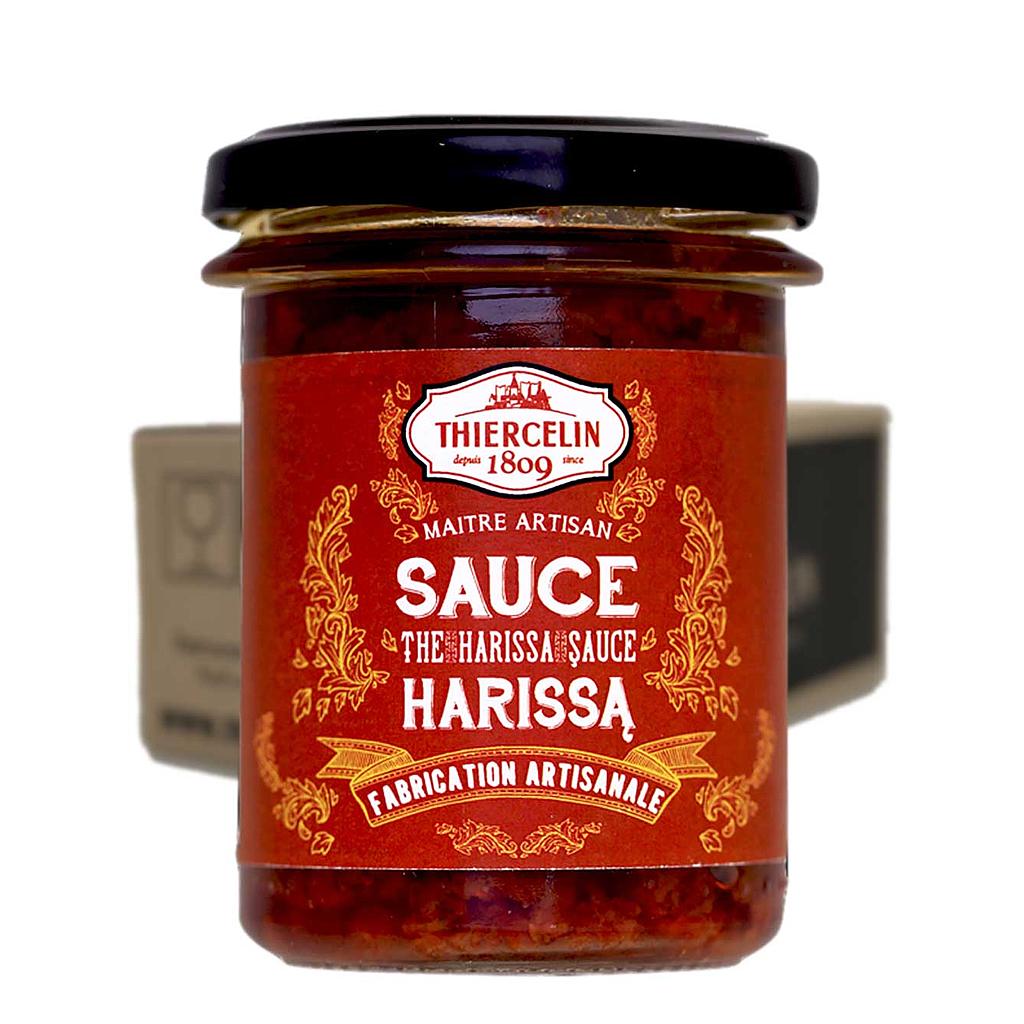 Harissasås, handgjord, glasburk, kartong med 6 x 170 g