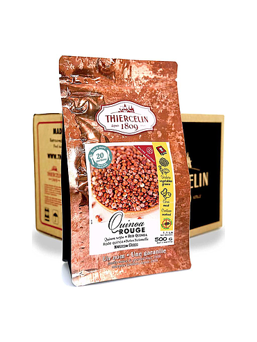 QUINOA ROUGE, graines, issu de l'agriculture biologique, sachet fraîcheur refermable 500 g