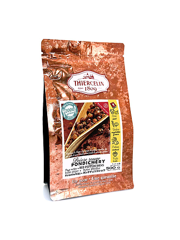 PONDICHERY® ROTER PAPRIKA, Körner, wiederverschließbarer Frischebeutel 500 g