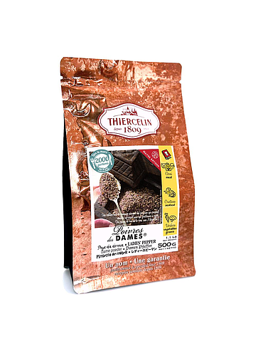 POIVRES DES DAMES® (peppar för kvinnor), blandning av krossad paprika, återförslutningsbar färskhetspåse 500 g