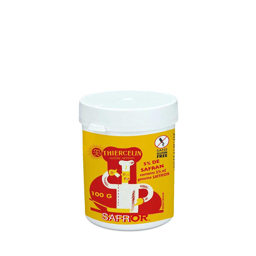 SAFROR®, composition safranée, 5% safran, pot plastique opaque blanc 100 g