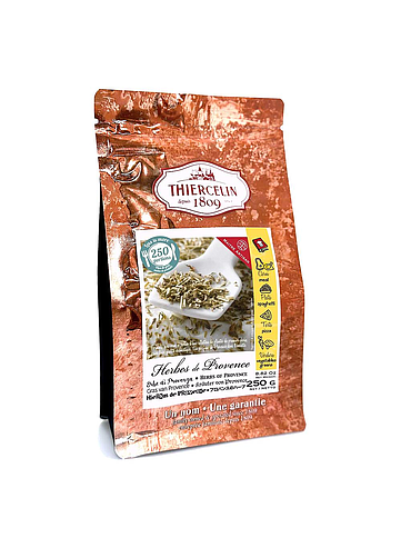 HERBES DE PROVENCE, récoltées en France, coupe menue, sachet fraîcheur refermable 250 g