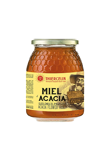 MIEL D'ACACIA, miel monofloral, pot verre 1 kg